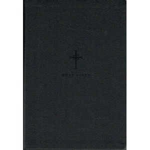 NLT Large Print Premium value Thinline Bible with black cross